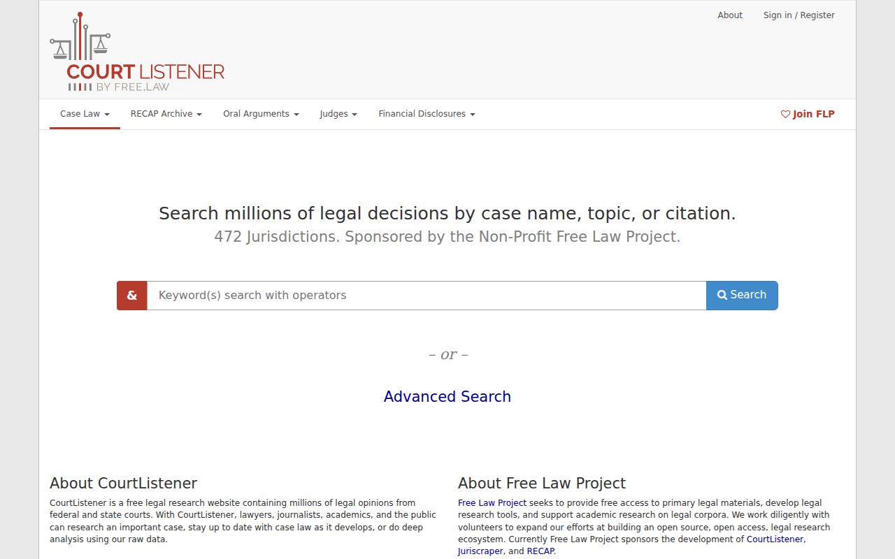 Noxubee County case lookup CourtListener federal records source